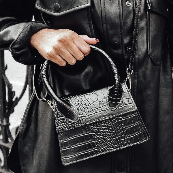 Mini Shoulder Bag - Croc Print – LoverofLuxe