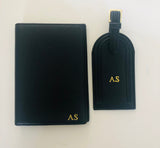 Leather Passport Cover - Black Vegan (6700285001862)