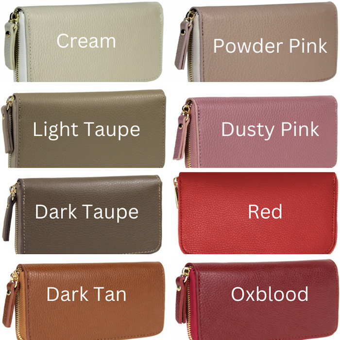 Ladies Leather Purse - Personalised (4505433342086)